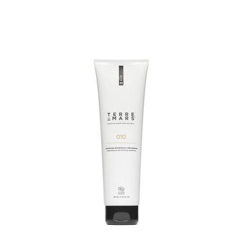 TERRE DE MARS Nourishing Shampoo, Certified Organic, Moisturizing and Repairing, Caffeine, Rosemary, and Aloe Vera. Made in France, Vegan and Cruelty Free (5.07 FL Oz)
