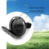 RoyAroma 2PCS 30mm Car Aromatherapy Essential Oil Diffuser Stainless Steel Black Locket with Vent Clip 12 Felt Pads