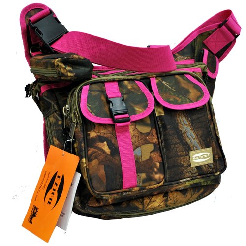 E-Z Tote Real Tree Print Hunting Shoulder Bag in 3 Colors (Orange Trim)