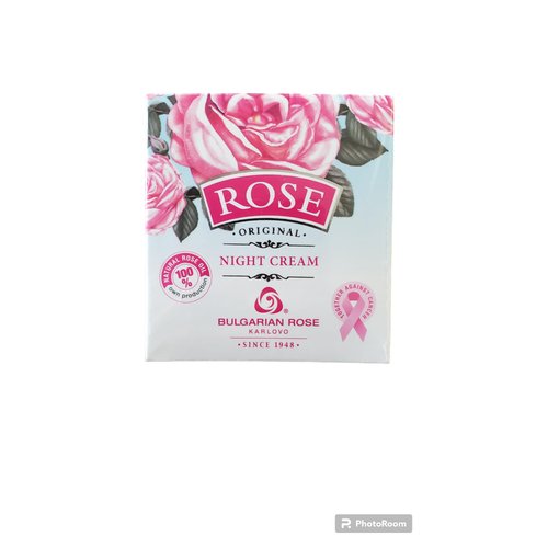 Rose Bulgarian Night Face Cream Oil, Moisturizing and Rejuvenating Skin Care, Water Revitalizing Night Cream, Hydrating Face Cream
