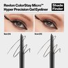 Revlon Gel Eyeliner, ColorStay Micro Hyper Precision Eye Makeup with Built-in Smudger, Waterproof, Longwearing with Micro Precision Tip, 214 Black, 0.002 oz