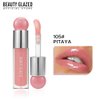 Beauty Glazed Color Variety Non-Sticky Ultra-Hydrating & Nourishing Lip Oil, Smooth Glossy Finish Luxurious Lip Glow Oil, Shiny and Vegan Tinted Lip Gloss, Big Brush Applicator (105# PITAYA)