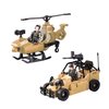 United States Army Rescue Force Soldier Toys & Military Vehicles - Helicopter & Desert Car, Artillery, Gear & Action Figure Playset, 3+