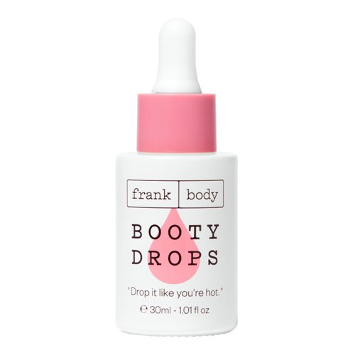 frank body Booty Drops Firming Body Oil | Vegan & Cruelty Free, Hydrates, Softens, and Smooths with Caffeine, Guarana, Carrot Root Extract, and Grapeseed & Jojoba Oils | 1.0 fl oz / 30 mL
