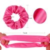 16 Pacs Satin Scrunchies Bridesmaid Proposal Gifts Hair Ties Scrunchies for Women Girls Bachelorette Party Favors(Hot pink)