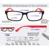 MODFANS Reading Glasses Men Women 1.0 Strength Readers Eyeglasses Square Matte Comfort Feel Spring Hinge 3 Pack Mix Color Black Red Blue