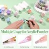 BORN PRETTY Acrylic Powder Set 36 Colors Spring Summer Acrylic Nail Powder Nude Pink Red Green Blue Purple Professional Polymer 3D Acrylic Nail Art Kit for French Nails Extension Nail Carving