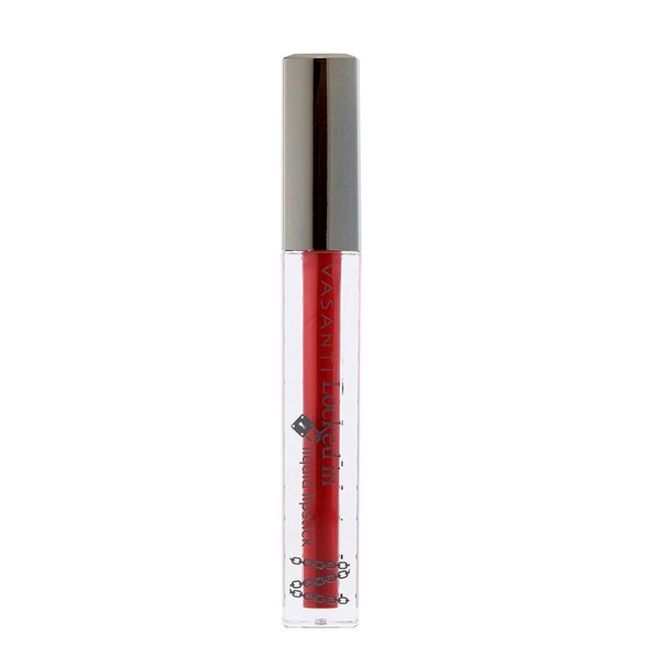 VASANTI Locked in Liquid Lipstick - Lust At First Sight (Rich Red) - High Pigmented, Hydrating, Nourishing, Non-Sticky, Smudge-proof, Matte Liquid Lipstick - Natural, Organic, Paraben-Free