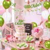 Martini Bow Birthday Party Decorations, Green Pink Glitter A Tini Bit Older Banner Garland Cake Topper Balloons for Girls Women Trendy Martini Bar Birthday Bachelorette Bridal Shower Party Supplies