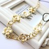 yueton 2pcs Gold and Silver Pearl Flower Elastic Headband Hair Band Women Hair Jewelry Accessories