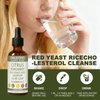 RESONA Red Yeast Rice Drops, Citrus Bergamot Red Yeast Rice, High Absorption Cholesterol Support Blend with Red Yeast Rices, Citrus Bergamot, Olive Leaf & Soursop, Natural, Non-GMO, Vegan - 2 fl oz