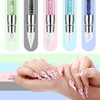 5 Pcs Silicone Nail Tools Dual Tipped Nail Art Sculpture Pen Rhinestone Nail Polish Carving Pen Rubber Tip Nail Brushes
