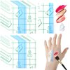 YBEATY 100 Pieces Makeup Hand Palette Single Use Makeup Mixing Palette Disposable Professional Foundation Mixing Tray Adhesive Artist Must Haves Waterproof Makeup Tape for Women Girl Cosmetic