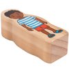 The Freckled Frog - FF420 My Family - Set of 30 - Ages 1+ - Inclusive Wooden Blocks for Toddlers – Includes Grandparents, Moms, Dads and Children Around the World - Double-Sided