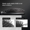 RHOS Paddle Hair Brush for Men-Detangler Brush with Nylon Bristles for Thin,Short,Thick Hairs-Square Cushion Hair Brush for Detangling,Smoothing,Massage(1 Pack-Grey)