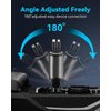 Miger 4 in 1 Retractable Car Charger,100W iPhone Car Charger Fast Charging with Cord 3FT,2 USB Ports Retractable Car Phone Charger USB C Car Charger Adapter for iPhone 16/15/14/13/12/11,Galaxy,Pixel