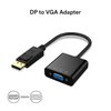 Cableader DP to VGA Adapter, Gold-Plated DisplayPort to VGA Converter Male to Female 1080P(Black)