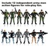 US Army Men and SWAT Team Toy Soldiers Action Figures with Military Weapons Accessories for Kids Boys Girls,12Pcs