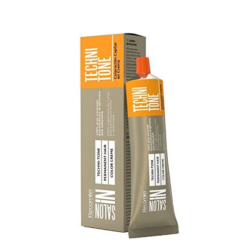 Recamier Professional Salon In Techni-Tone Permanent Hair Color Creme 2.1oz #10.11 Lightest Intense Ash Blonde