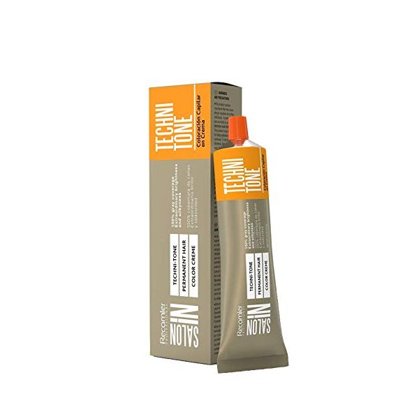 Recamier Professional Salon In Techni-Tone Permanent Hair Color Creme 2.1oz #10.11 Lightest Intense Ash Blonde
