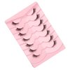 Gmagictobo Natural Half Lashes Cat Eye Look False Eyelashes Clear Band Fake Eyelashes Light Volume Soft Strip Eyelashes 7 Pairs