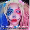 Go Ho White Face Paint,Oil Based Waterproof Cream White Face Paint Stick,White Face Body Paint for Halloween Cosplay Zombie Skeleton Clown Goth Makeup