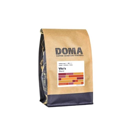 Doma Coffee Roasting Company "Vito's Espresso" Medium Roasted Whole Bean Coffee - 2 Pound Bag