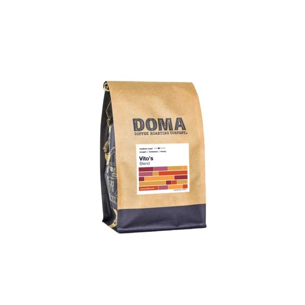Doma Coffee Roasting Company "Vito's Espresso" Medium Roasted Whole Bean Coffee - 2 Pound Bag