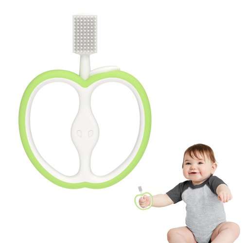 ToiyBosm Baby Teething Toys, Teethers for Babies 3 Months +, Baby Teether for Teething Relief(Apple Shaped)