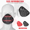 3D Mask Silicone Face Shaping Shell Mask Inner Bracket Mask Cosplay Props Face Mask Lower Half Adult Inner Face Cover Masks Frame Guard for Costume Accessory Facial Mouth Protection