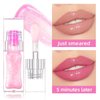 Color Changing Lip Oil, 2Pcs Moisturizing Big Brush Magic Color Changing Lip Gloss Transparent Lip Care, Hydrating Lip Glow Oil, Long Lasting Nourishing Non-sticky Fresh Texture