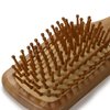 JewelryWe Natural Bamboo Paddle Hair Brush-Detangling Scalp Massage Hair Comb for All Hair Types