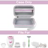 Case Compatible with Braun Epilator Silk-epil 3 3-270, Storage for Hair Removal Shaver & Trimmer for Women, Holder for Facial Epilator & Razors Head, Cleaning Brush, Charger (Box Only)