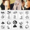 Temporary Tattoo for Kids, Waterproof Body Art Stickers, 20pcs Fake Tattoos Pattern, Cute Cartoon Tattoo Decorations, Birthday Party Favor Supplies for Boys Girls Children Toddler Teens Nordic Style