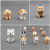 SAFIGLE 54 Pcs Artificial Dog Simulation Puppy Figure Dog Party Miniature Garden Dogs Puppy Toys for Kids Children Party Favors Small Dog Figurines Dog Party Favors Pomeranian Resin Child