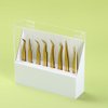 Dust-proof 8 Holes Tweezers Holder, Eyelash Extensions Supplies Acrylic Display, Acrylic Rack Storage Eyelash Extension Tools with Dust Cover Durable Tweezer Display Stand Salon