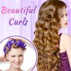 30Pcs Small Foam Hair Curlers, 9.45" Length x 0.47" Diameter, No-Heat Flexible Curling Rods for Short, Medium and Long Hair