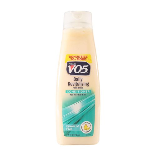 Alberto VO5 Daily Revitalizing Conditioner - Moisturizing Conditioner with Biotin - With 5 Oils and 5 Vitamins for Healthy Hair - 15 oz