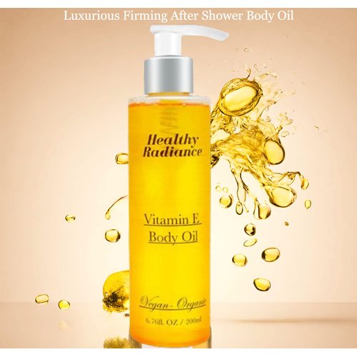 Body Oil for Women |100% Vegan-Organic Vitamin E Body Oil | Undaria Algae Extract| Passion Fruit| After Shower Body Oil | Grapefruit Scent| Cruelty Free Fast Absorbing Lightweight Body Oil 6.7Fl Oz