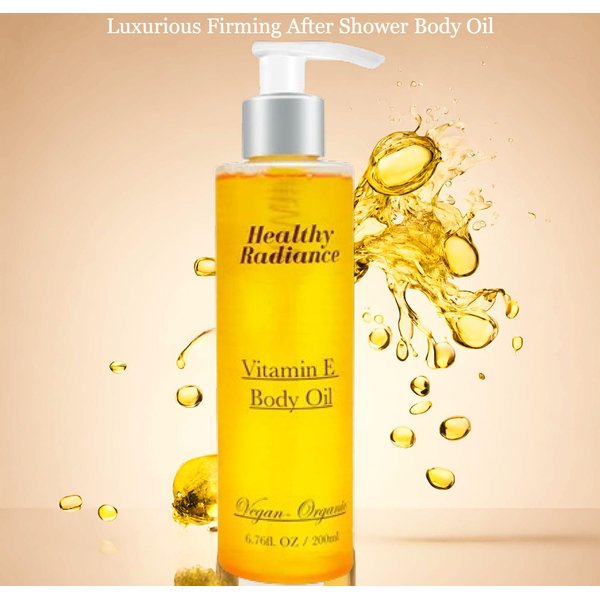 Body Oil for Women |100% Vegan-Organic Vitamin E Body Oil | Undaria Algae Extract| Passion Fruit| After Shower Body Oil | Grapefruit Scent| Cruelty Free Fast Absorbing Lightweight Body Oil 6.7Fl Oz