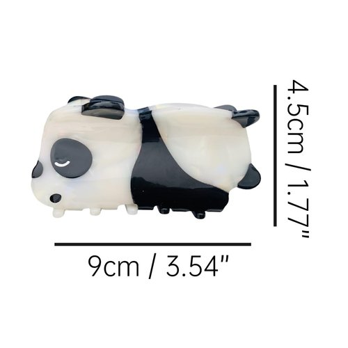 Sleepy Panda Hair Clip,Acetate Claw Clips,Hair Clips for Women