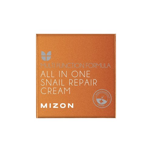 MIZON All in One Snail Repair Cream, Snail Mucin with 12 Natural Extracts, Centella Asiatica, Hyaluronic Acid, Recovery Cream, Korean Skincare, Wrinkle & Blemish Care (2.53 Fl Oz Pack of 1)