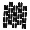 COHEALI 100pcs Headband Foot Cover Black Tiara Black Scrunchies for Hair Korean Accessories Rubber Round Tube Cap Headband Replacement Caps Headband End Caps Headband Ending Covers Tip Pad