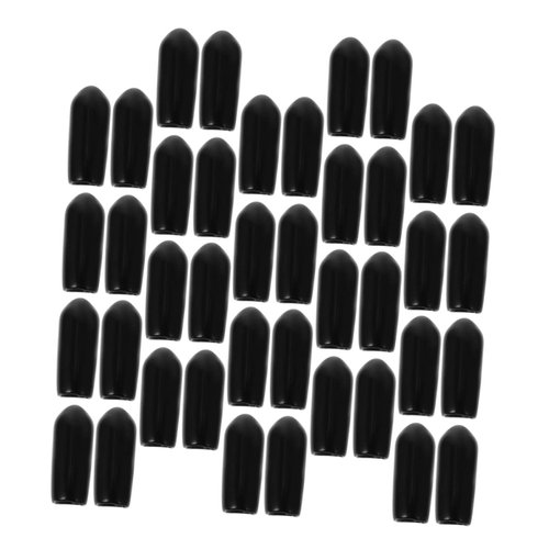 COHEALI 100pcs Headband Foot Cover Black Tiara Black Scrunchies for Hair Korean Accessories Rubber Round Tube Cap Headband Replacement Caps Headband End Caps Headband Ending Covers Tip Pad