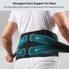 FREETOO Air Mesh Back Brace for Men Women Lower Back Pain Relief with 7 Stays, Adjustable Back Support Belt for Work, Anti-skid Lumbar Support for Sciatica Scoliosis (M(waist:36''-44''), Black)