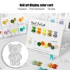 50pcs Nail Polish Color Card Transparent Acrylic Cute Cartoon Bear Shaped Nail Art Color Display Card Nail Polish Nail Art DIY Manicure Tool Accessories