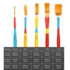 MEEDEN Paint Brushes for Kids: 6 Packs/30 Pcs Round Flat & Fan Kids Paintbrush Set - Toddlers Painting Brushes for Acrylic Watercolor & Washable Paint