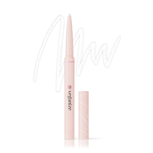 Veganize 2mm Slim Gel Eyeliner Pencil | Retractable Waterproof Eyeliner Gel | Long Lasting Eyeliner Water Resistant Eyeliner | Ultra Thin Precision Eyeliner for Beginners 0.35 oz (04 Nude White)