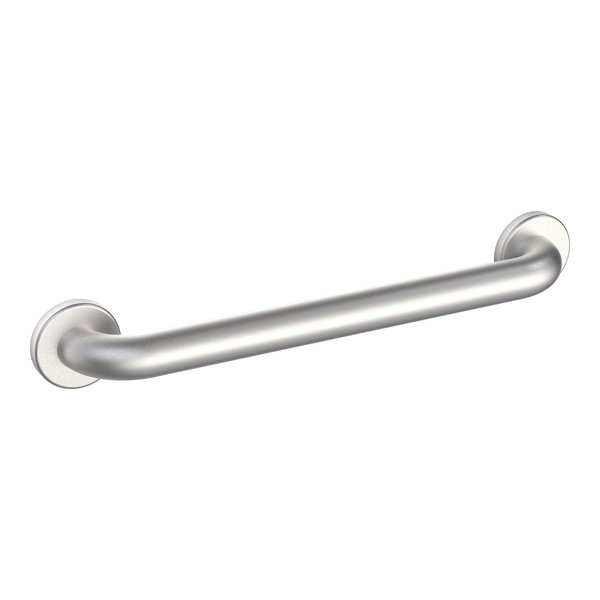 WingIts WGB6SS12 STANDARD Grab Bar, Concealed Mount, Satin Stainless Steel, 12-Inch Length by 1.50-Inch Diameter