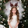Totelux Reindeer Antlers Headband Deer Ears Hair Band Christmas Hair Accessories for Women Party Cosplay Costume Brown